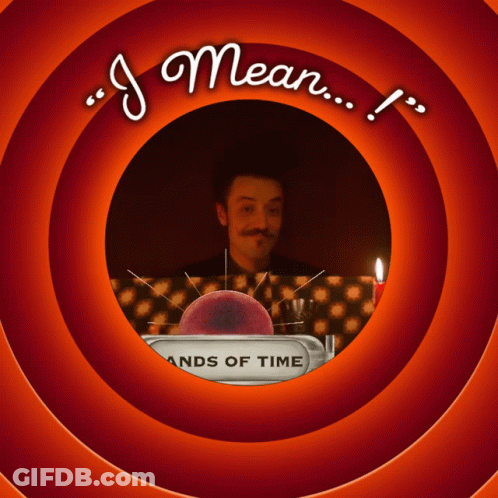 Man In Circle Saying I Mean GIF