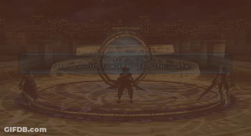 Man In Circle With Sword GIF