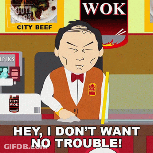 Man In City Wok Restaurant GIF