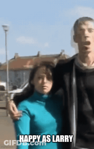 Man In Colorado Shirt Standing With Woman GIF