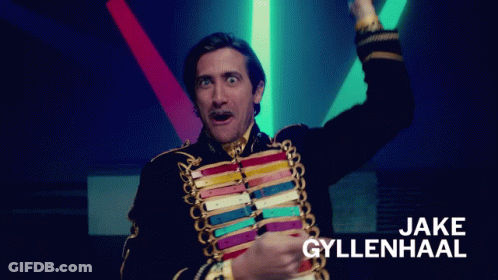 Man In Colorful Jacket Jake Gyllenhaal GIF