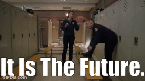 Man In Colorful Military Uniform Dancing GIF