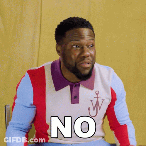 Man In Colorful Shirt Saying No GIF