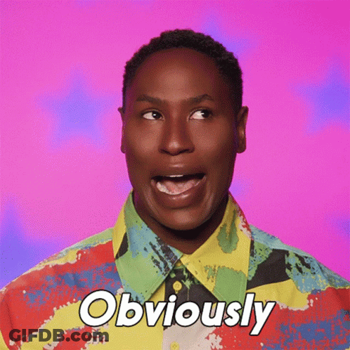 Man In Colorful Shirt Saying Obviously GIF
