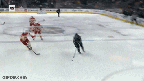 Man In Columbus Blue Jackets Jersey Number 90 GIF