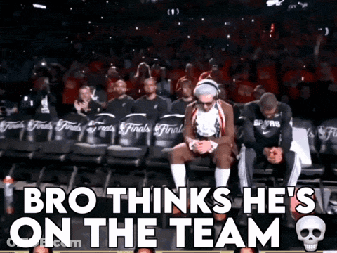 Man In Costume Bro Thinks He's On The Team GIF