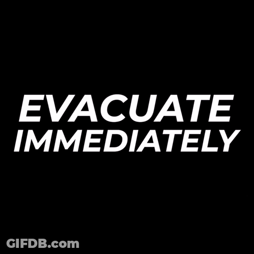 Man In Costume Saying Evacua Immediate GIF