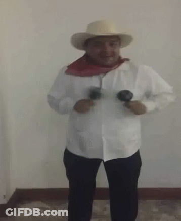 Man In Cowboy Hat And Scarf GIF