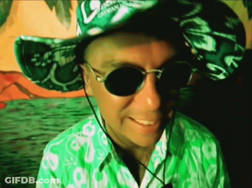 Man In Cowboy Hat And Sunglasses Smiling GIF