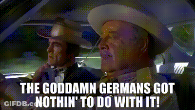 Man In Cowboy Hat Driving Car With Man In Suit GIF