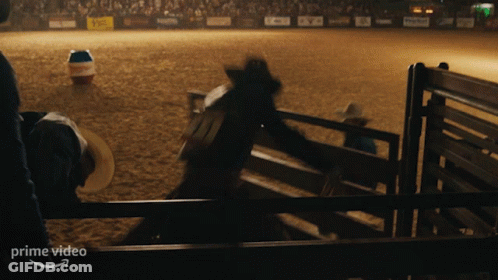 Man In Cowboy Hat In Front Of Fence Prime Video GIF