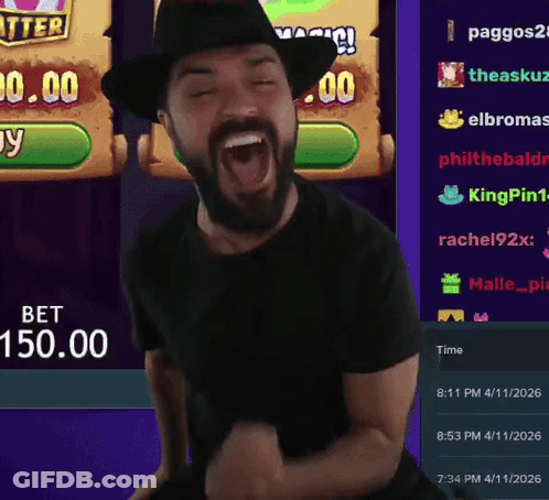 Man In Cowboy Hat Laughing At Bet Screen GIF