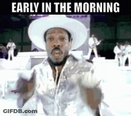 Man In Cowboy Hat On Stage Early Morning GIF