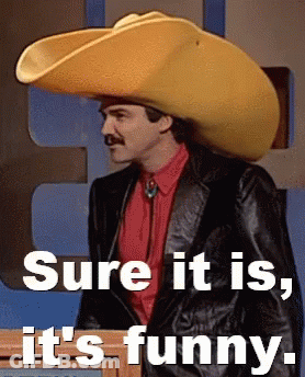 Man In Cowboy Hat Saying Sure It Is GIF