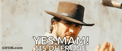 Man In Cowboy Hat Saying Yes Mam GIF