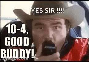 Man In Cowboy Hat Saying Yes Sir GIF