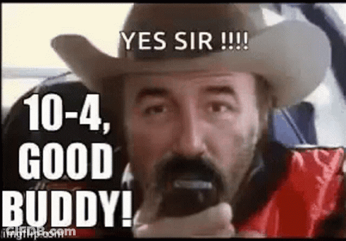 Man In Cowboy Hat Saying Yes Sir GIF