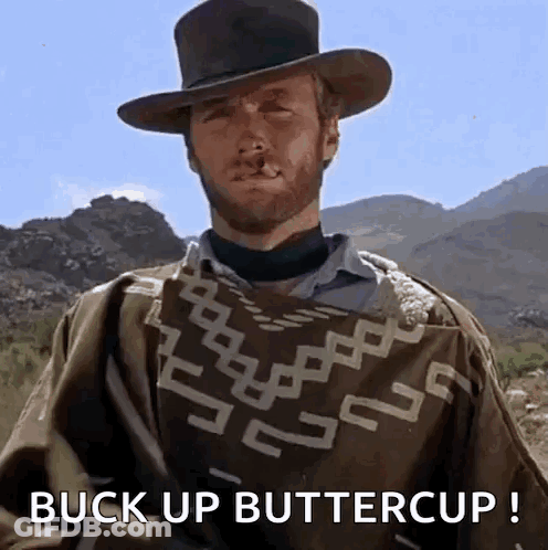 Man In Cowboy Hat Says You Gonna Pull Those Pistols Or Whistle Dixie GIF