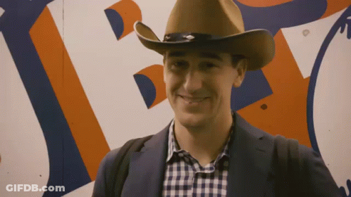 Man In Cowboy Hat Smiling GIF