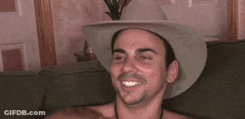 Man In Cowboy Hat Smiling GIF