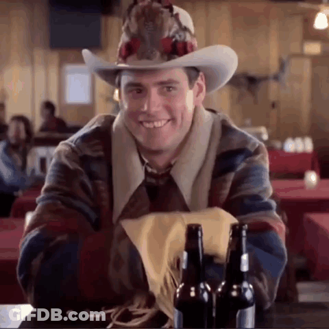Man In Cowboy Hat With Beer Bottles GIF