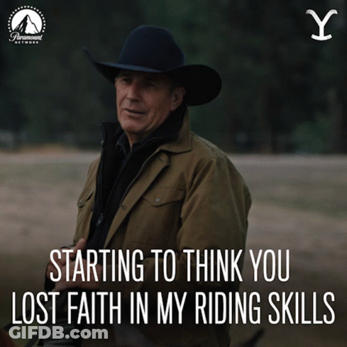 Man In Cowboy Hat With Paramount Logo GIF