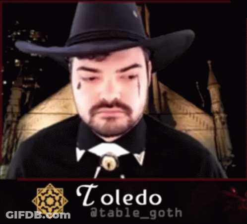 Man In Cowboy Hat With Toledo GIF