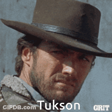 Man In Cowboy Hat With Tuxson GIF