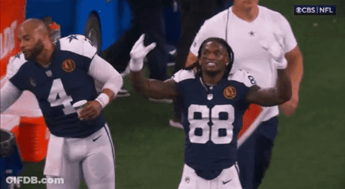 Man In Cowboys Jersey Number 88 GIF