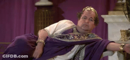Man In Crown And Bow Tie Says It's Good To Be The King GIF