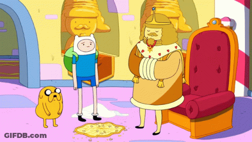 Man In Crown Sitting On Chair GIF