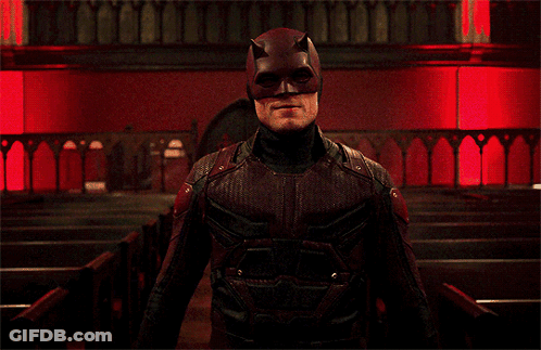 Man In Daredevil Costume GIF