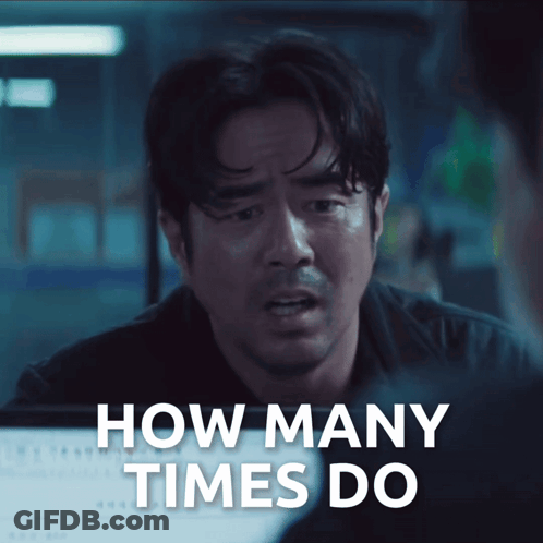 Man In Dark Room Asking How Many Times GIF