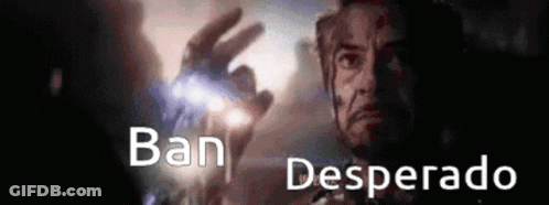 Man In Dark Room Ban Desperado GIF
