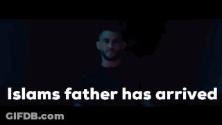 Man In Dark Room Islams Father Has Arrived GIF
