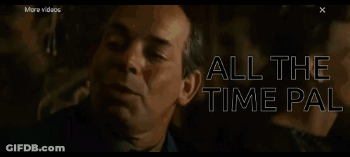 Man In Dark Room Saying All The Time Pal GIF