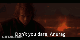 Man In Dark Room Saying Don't You Dare Anurag GIF
