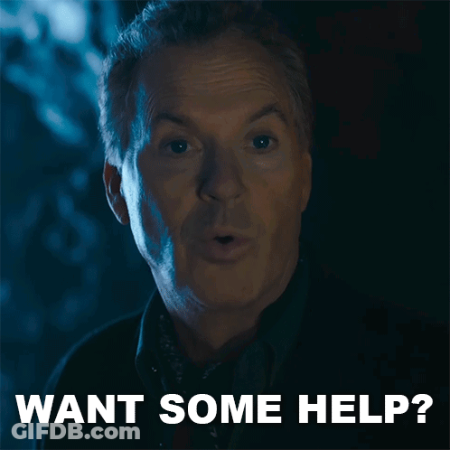 Man In Dark Room Saying Want Some Help GIF