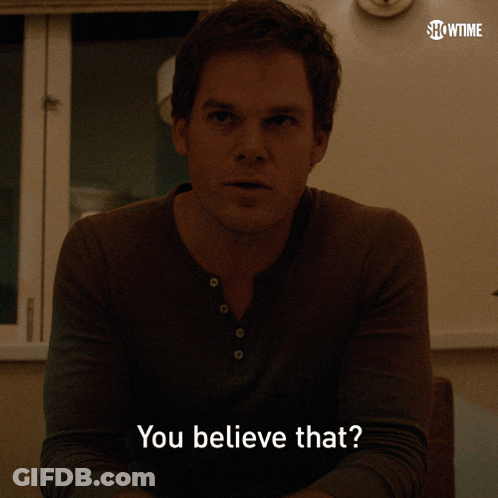 Man In Dark Room Saying You Believe That GIF