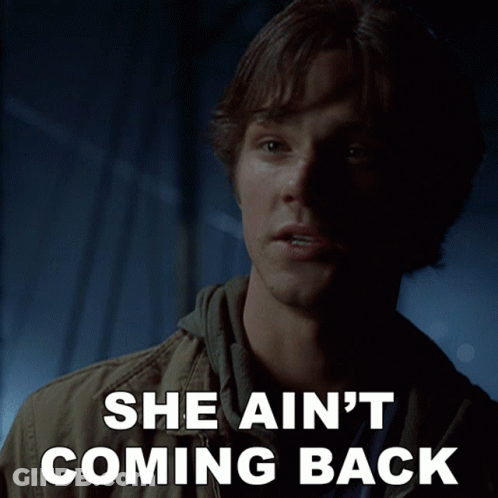 Man In Dark Room She Ain't Coming Back GIF