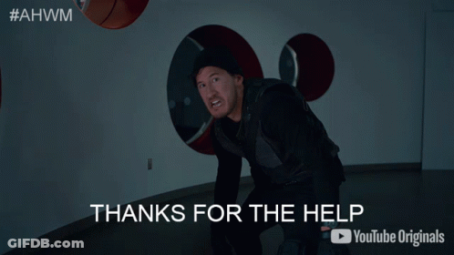 Man In Dark Room Thanks For Help GIF