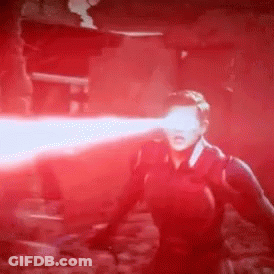 Man In Dark Room With Red Eye Light GIF