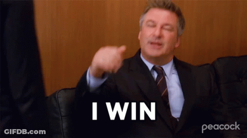 Man In Denim Jacket Saying When You Win GIF