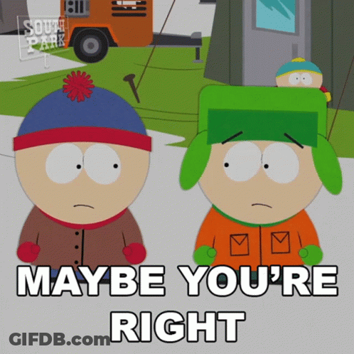 Man In Denim Jacket Saying You're Right GIF