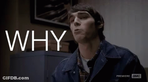 Man In Denim Jacket Says Why GIF