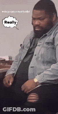 Man In Denim Jacket Thinking Really GIF