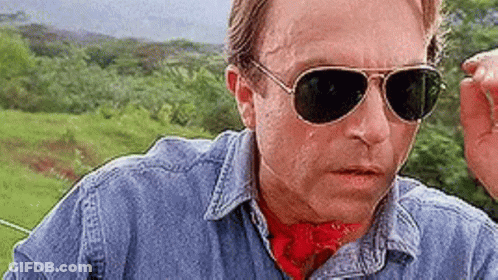 Man In Denim Shirt And Sunglasses GIF