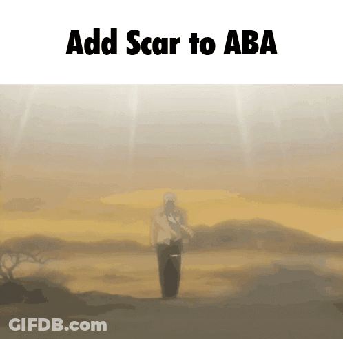 Man In Desert Add Scar To Aba GIF