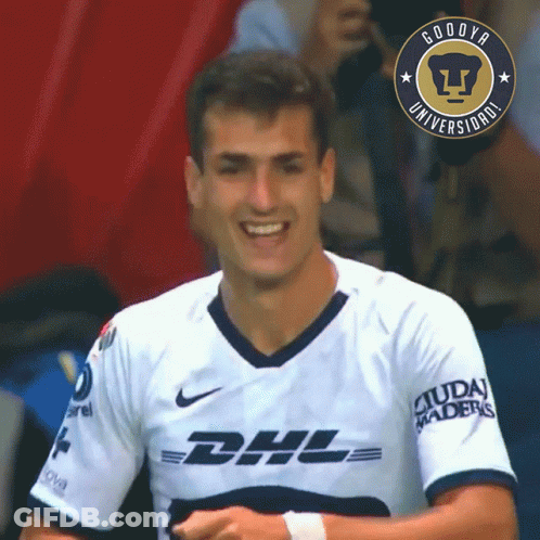 Man In DHL Jersey Smiling GIF