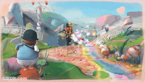 Man In Diaper Riding Horse GIF